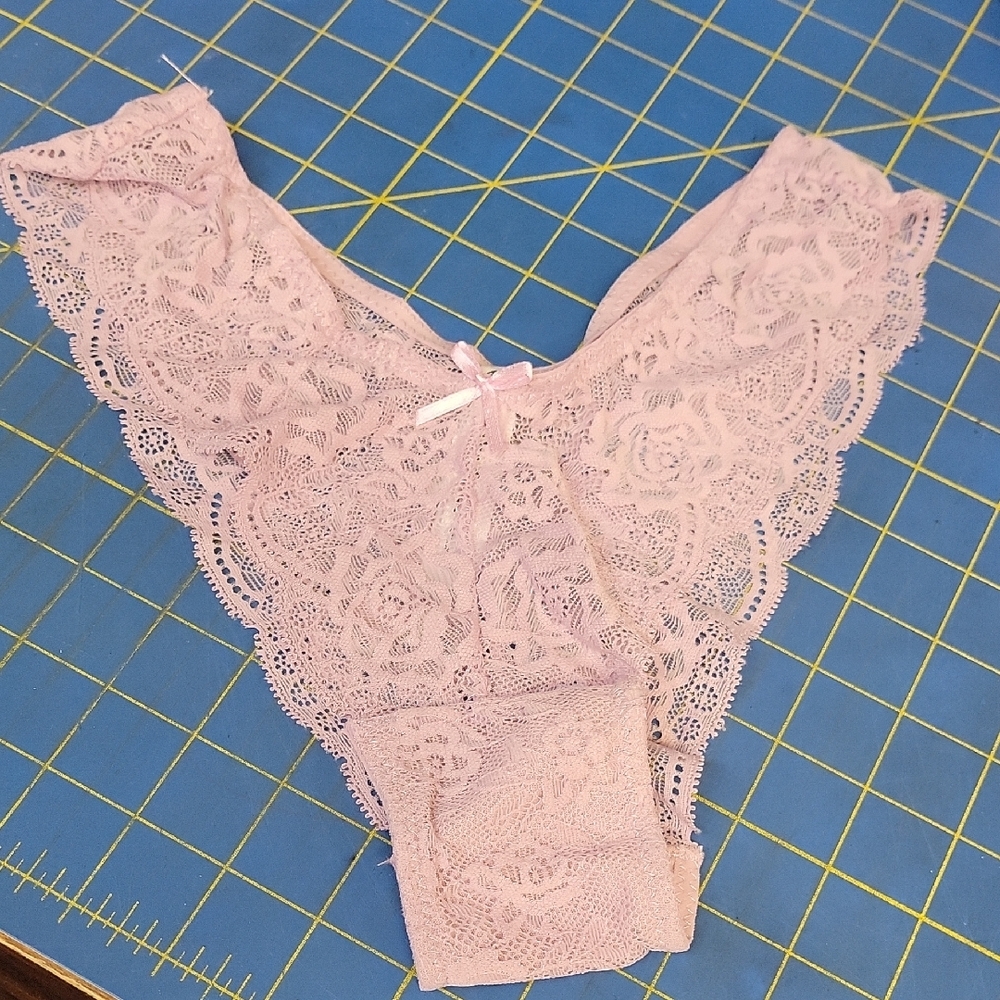 Blake & Co Lace Trim Pink Panties Small NWOT